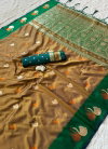 Rashmika Soft Silk With Pure Zari Waving Work Saree Wholesale In India